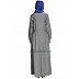 Front open Denim abaya
